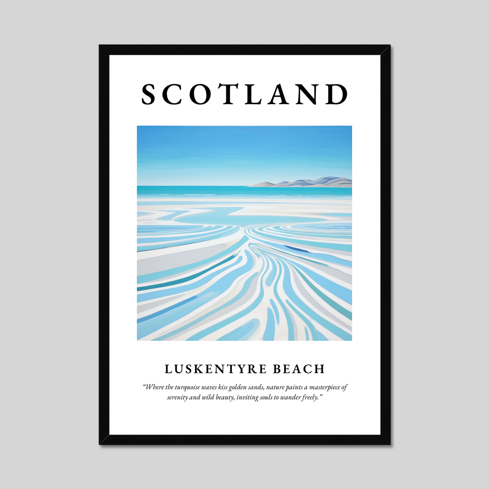 Poster of Luskentyre Beach, Scotland.