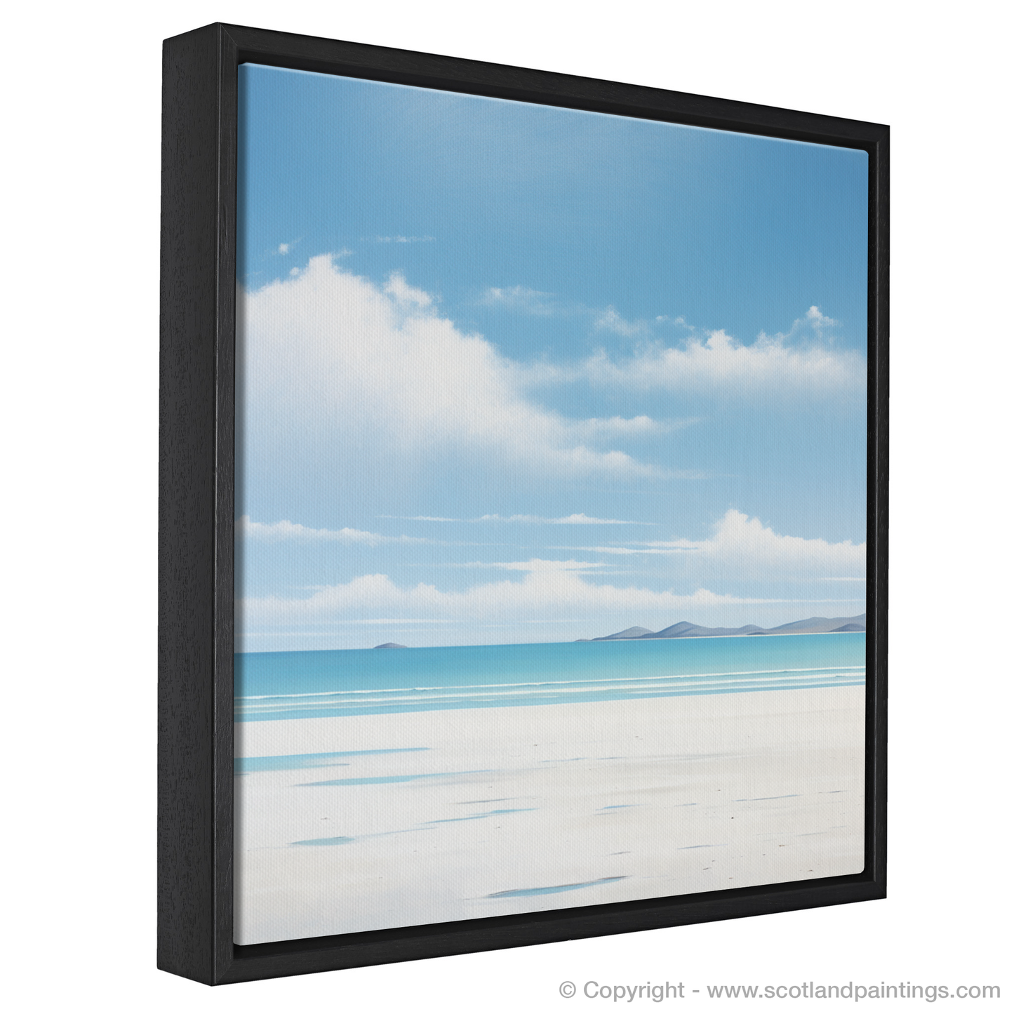 Painting and Art Print of Luskentyre Beach, Isle of Harris entitled "Serene Shores of Luskentyre Beach".