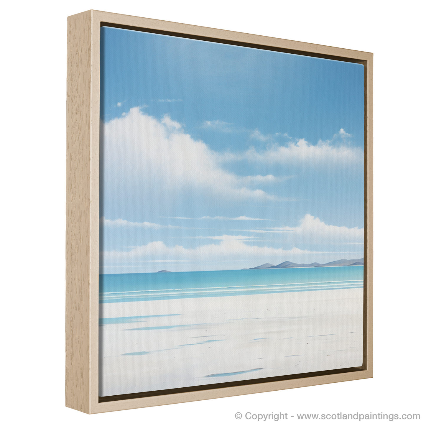 Painting and Art Print of Luskentyre Beach, Isle of Harris entitled "Serene Shores of Luskentyre Beach".