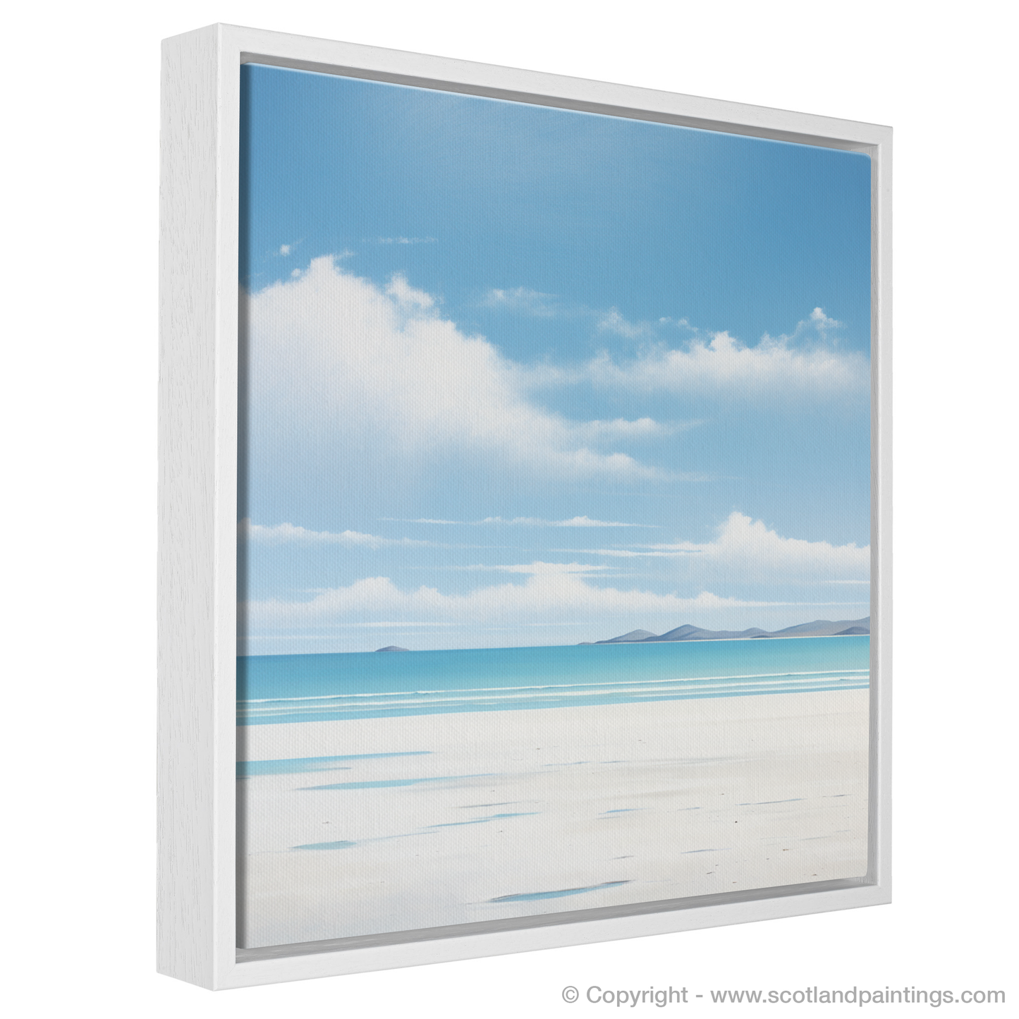 Painting and Art Print of Luskentyre Beach, Isle of Harris entitled "Serene Shores of Luskentyre Beach".