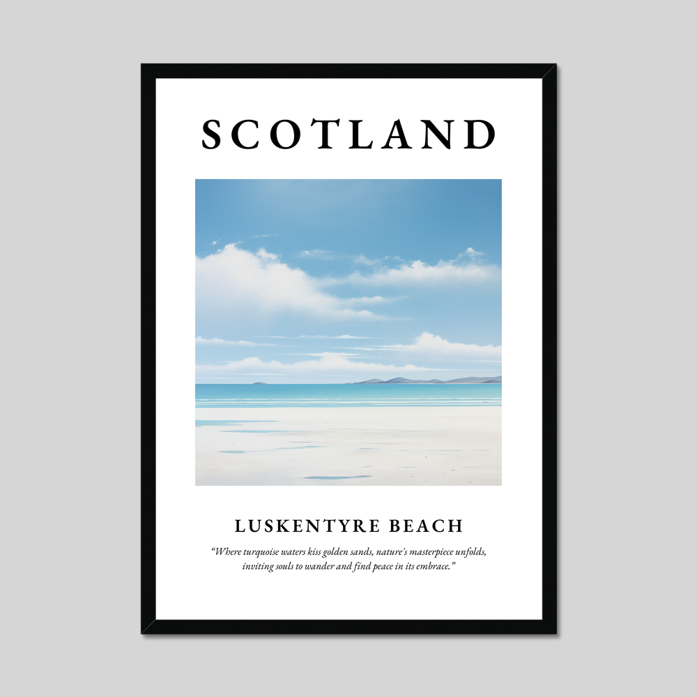 Poster of Luskentyre Beach, Scotland.