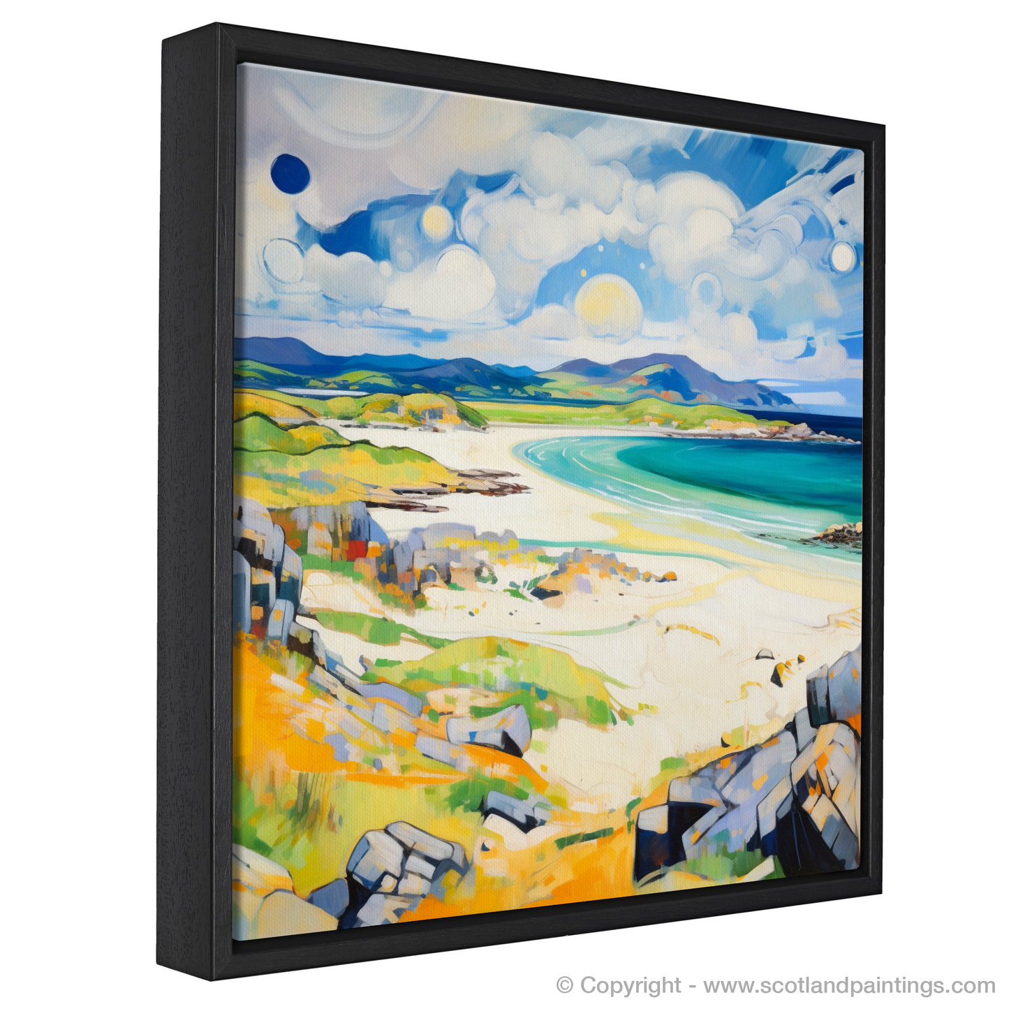 Painting and Art Print of Camusdarach Beach, Arisaig entitled "Abstract Essence of Camusdarach Beach".