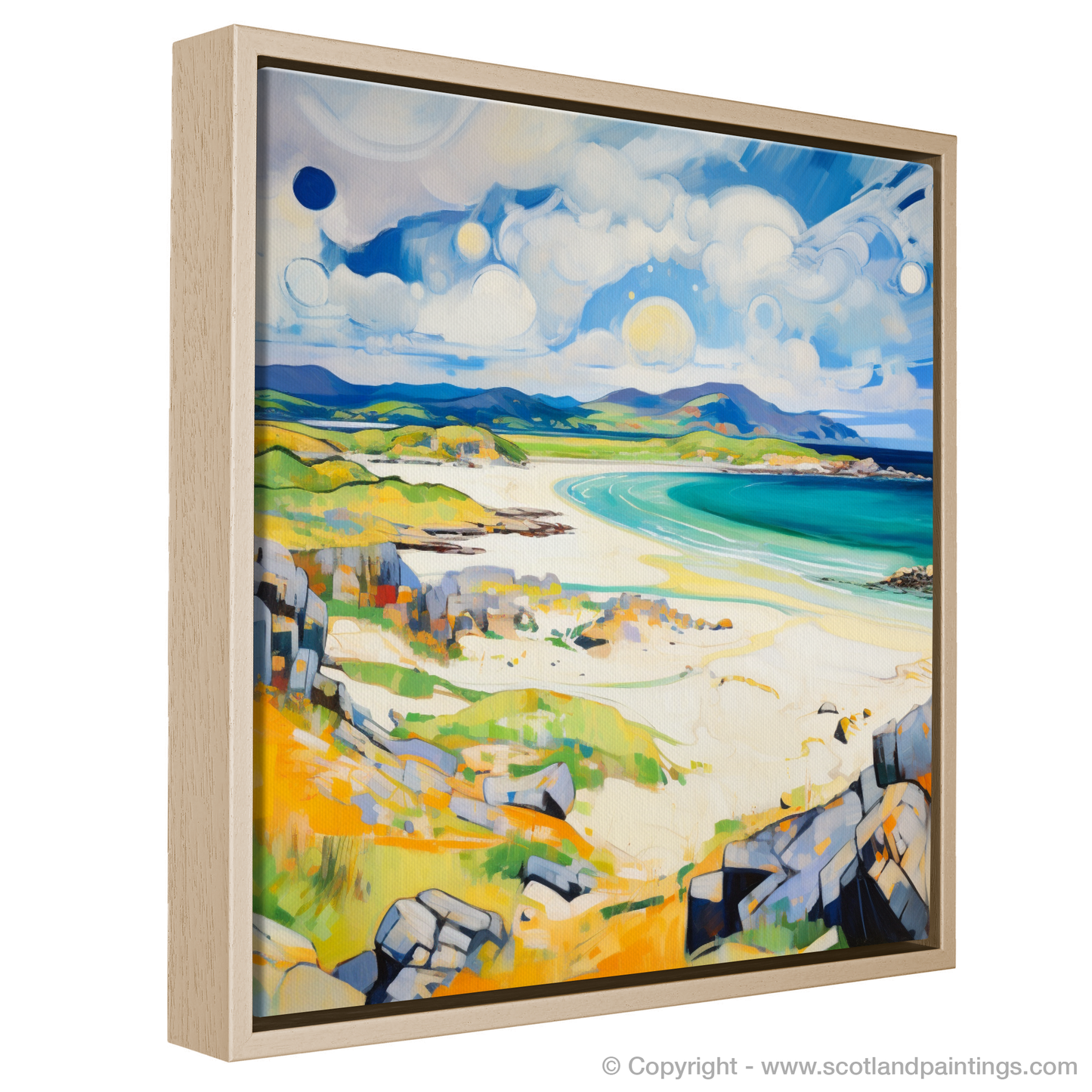 Painting and Art Print of Camusdarach Beach, Arisaig entitled "Abstract Essence of Camusdarach Beach".