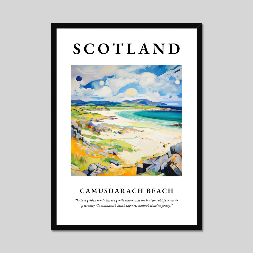 Poster of Camusdarach Beach, Scotland.