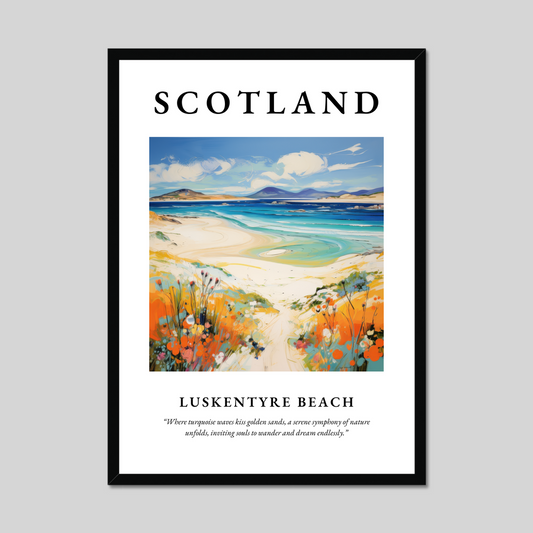 Poster of Luskentyre Beach, Scotland.