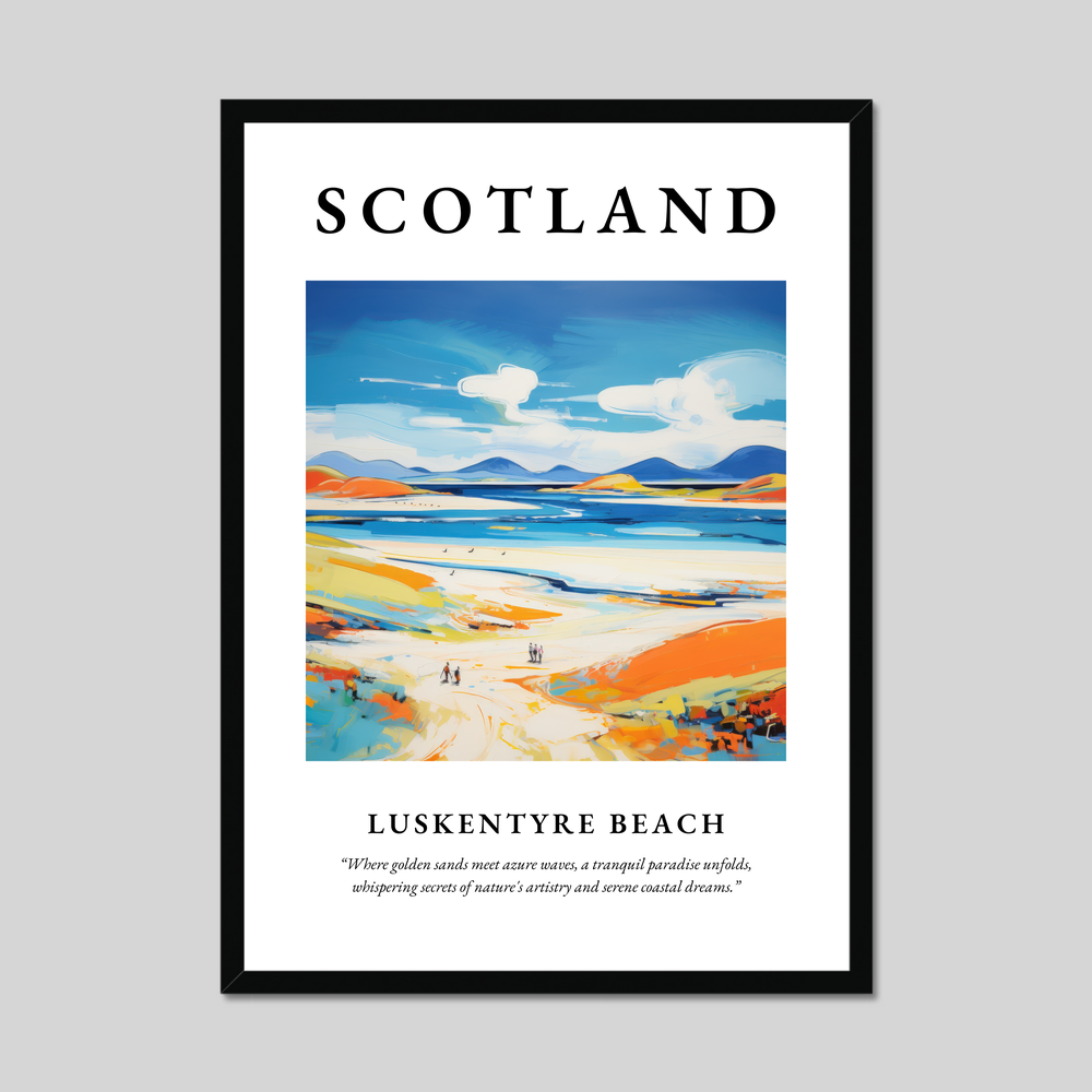 Poster of Luskentyre Beach, Scotland.