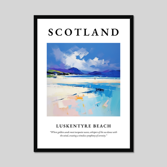 Poster of Luskentyre Beach, Scotland.