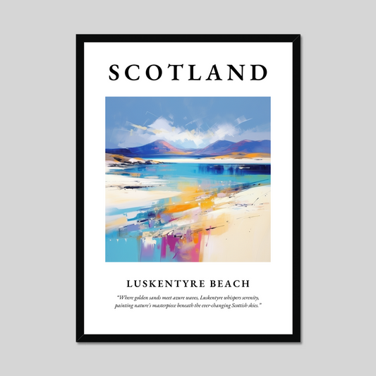 Poster of Luskentyre Beach, Scotland.