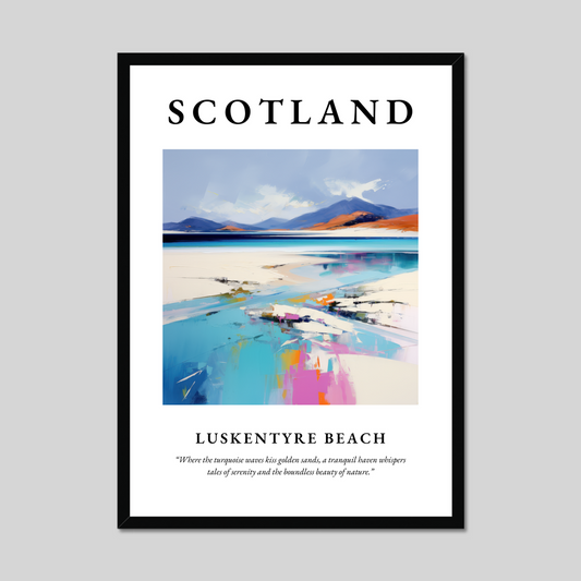 Poster of Luskentyre Beach, Scotland.