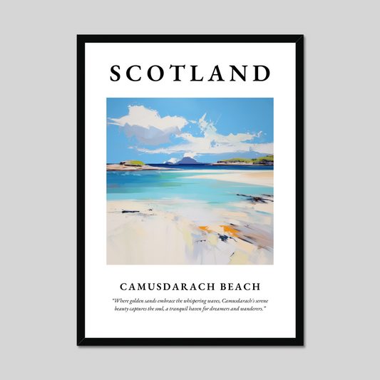 Poster of Camusdarach Beach, Scotland.