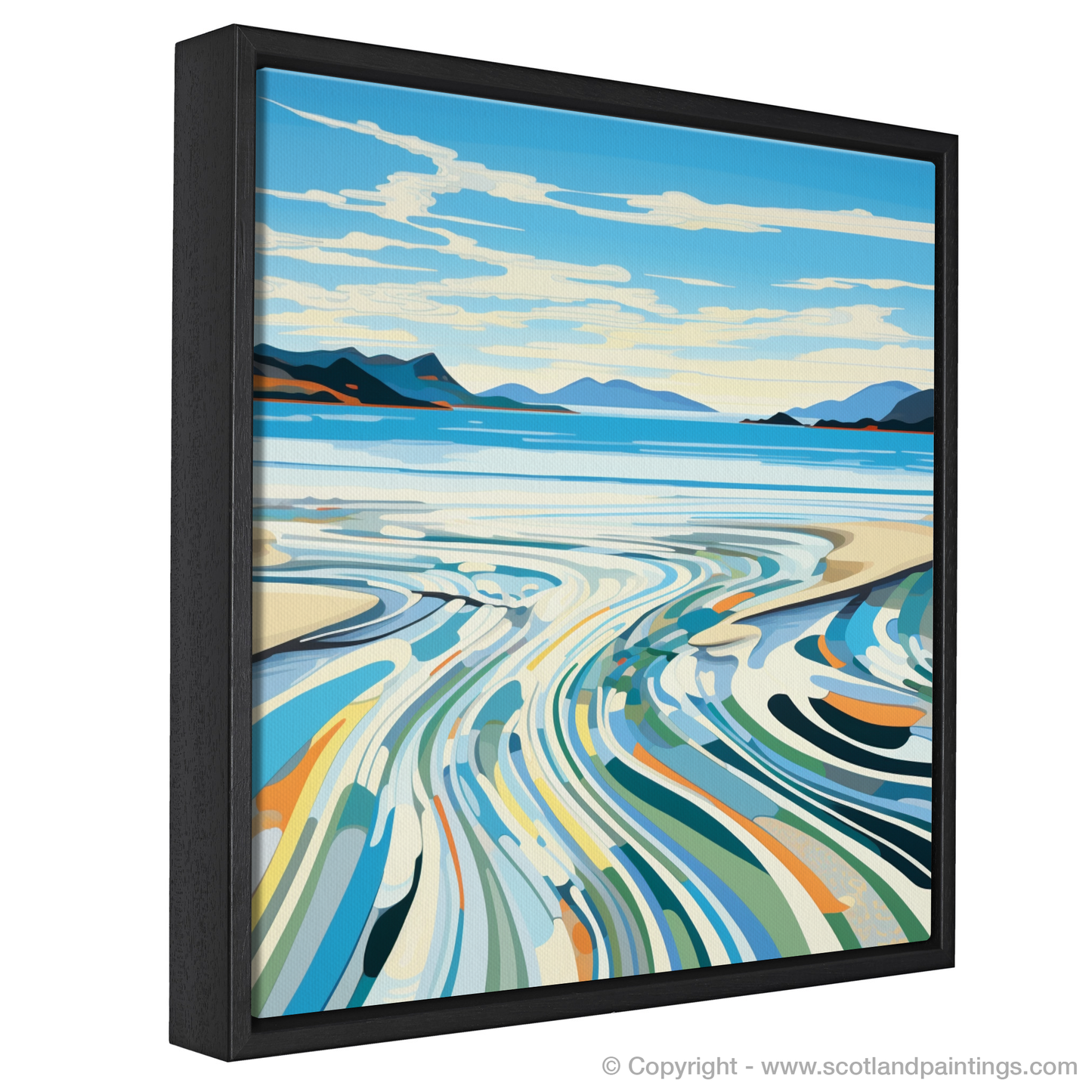 Painting and Art Print of Camusdarach Beach, Arisaig. Abstract Whispers of Camusdarach Beach.