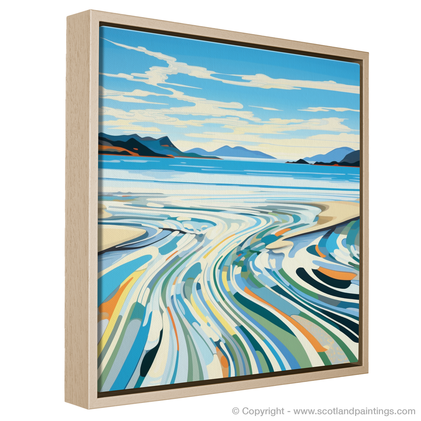 Painting and Art Print of Camusdarach Beach, Arisaig. Abstract Whispers of Camusdarach Beach.