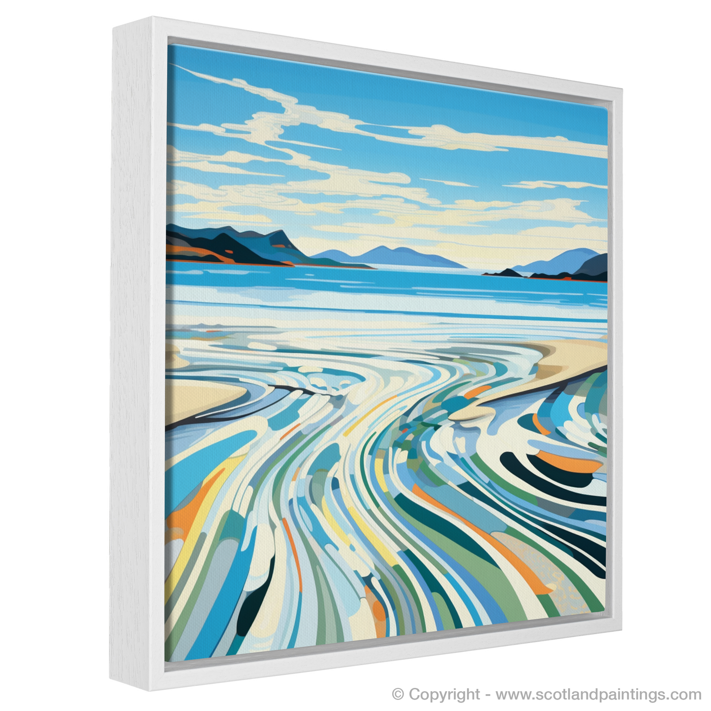 Painting and Art Print of Camusdarach Beach, Arisaig. Abstract Whispers of Camusdarach Beach.