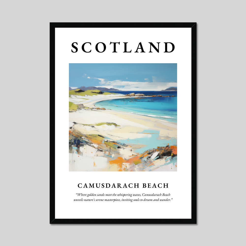 Poster of Camusdarach Beach, Scotland.