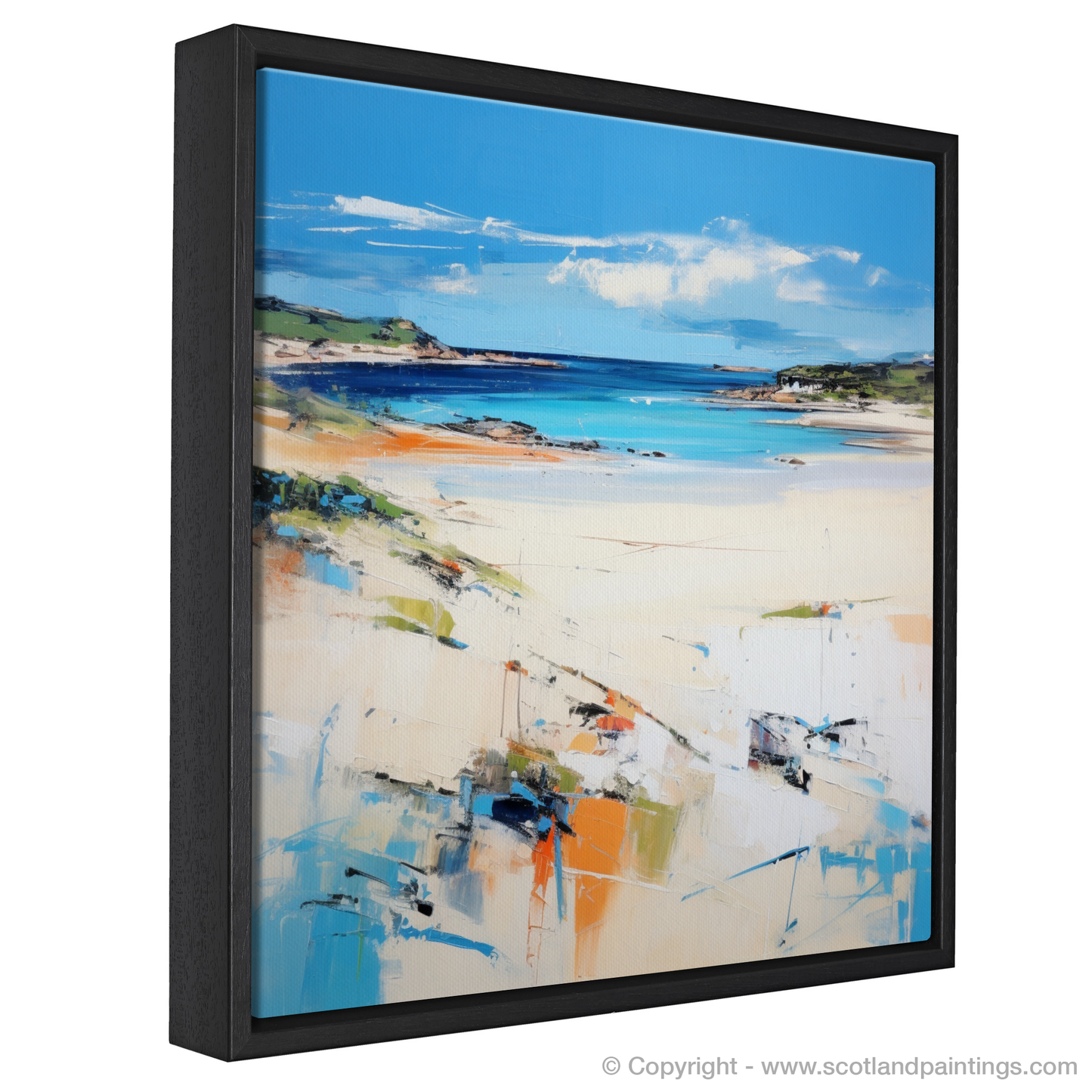 Painting and Art Print of Camusdarach Beach, Arisaig entitled "Camusdarach Beach Emotions in Colour: An Abstract Impressionist Journey".