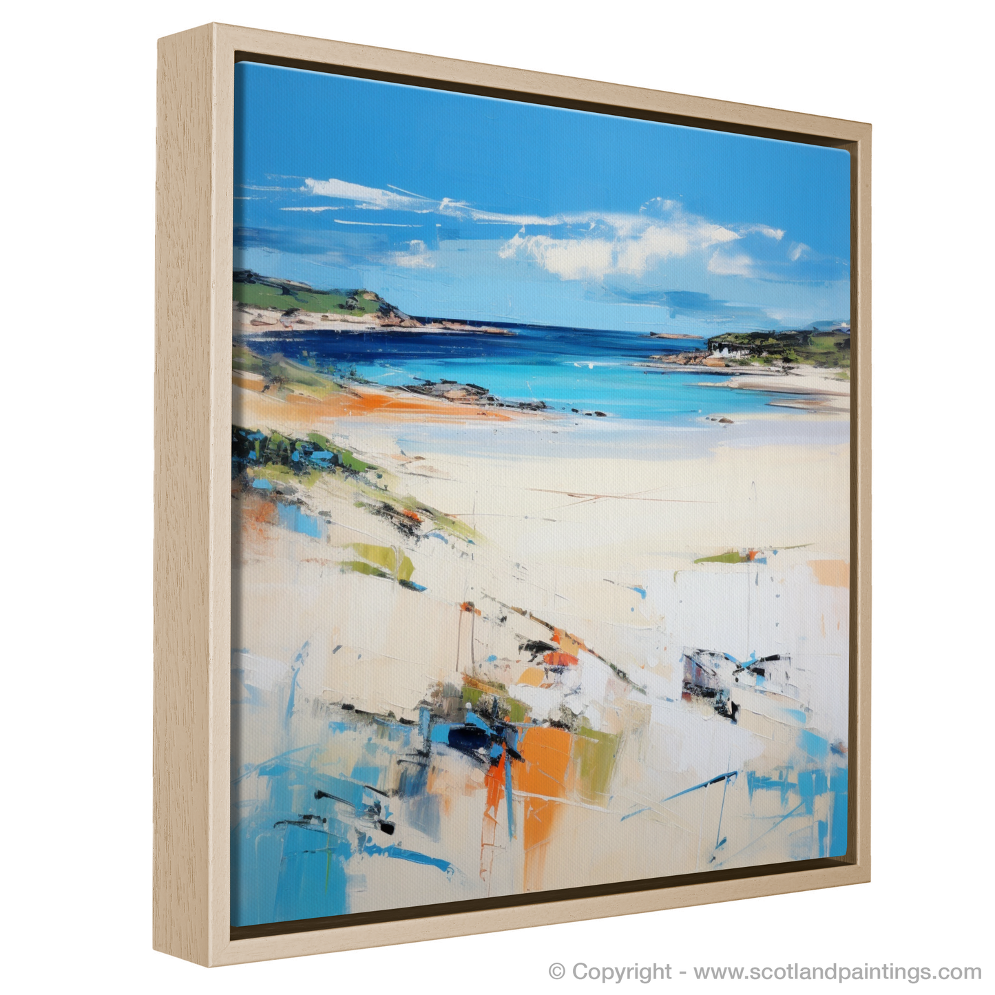 Painting and Art Print of Camusdarach Beach, Arisaig entitled "Camusdarach Beach Emotions in Colour: An Abstract Impressionist Journey".