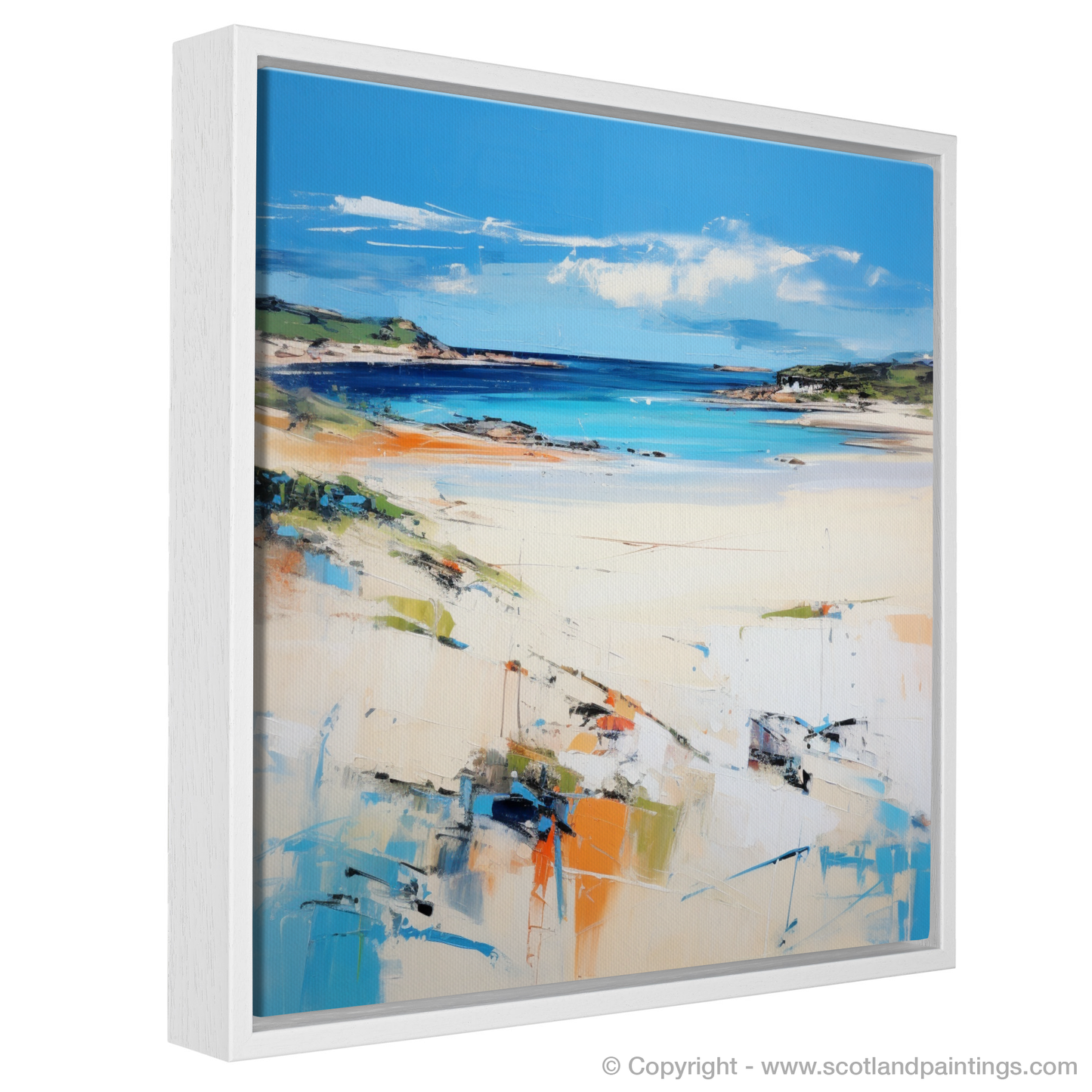 Painting and Art Print of Camusdarach Beach, Arisaig entitled "Camusdarach Beach Emotions in Colour: An Abstract Impressionist Journey".
