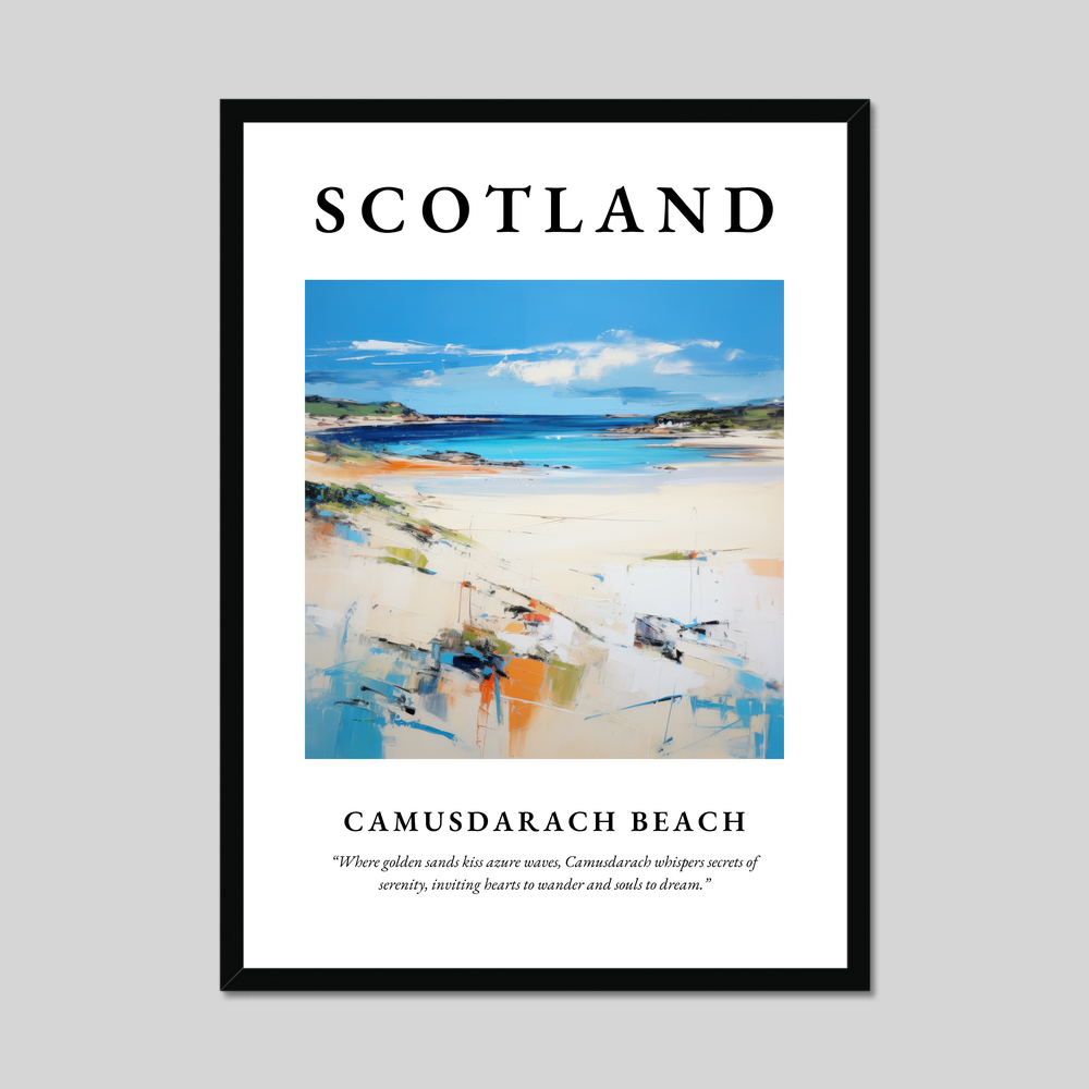 Poster of Camusdarach Beach, Scotland.