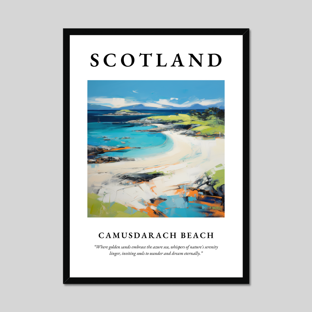 Poster of Camusdarach Beach, Scotland.