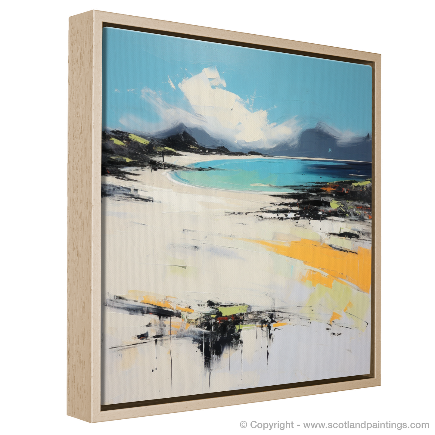 Painting and Art Print of Camusdarach Beach, Arisaig entitled "Abstract Essence of Camusdarach Beach".