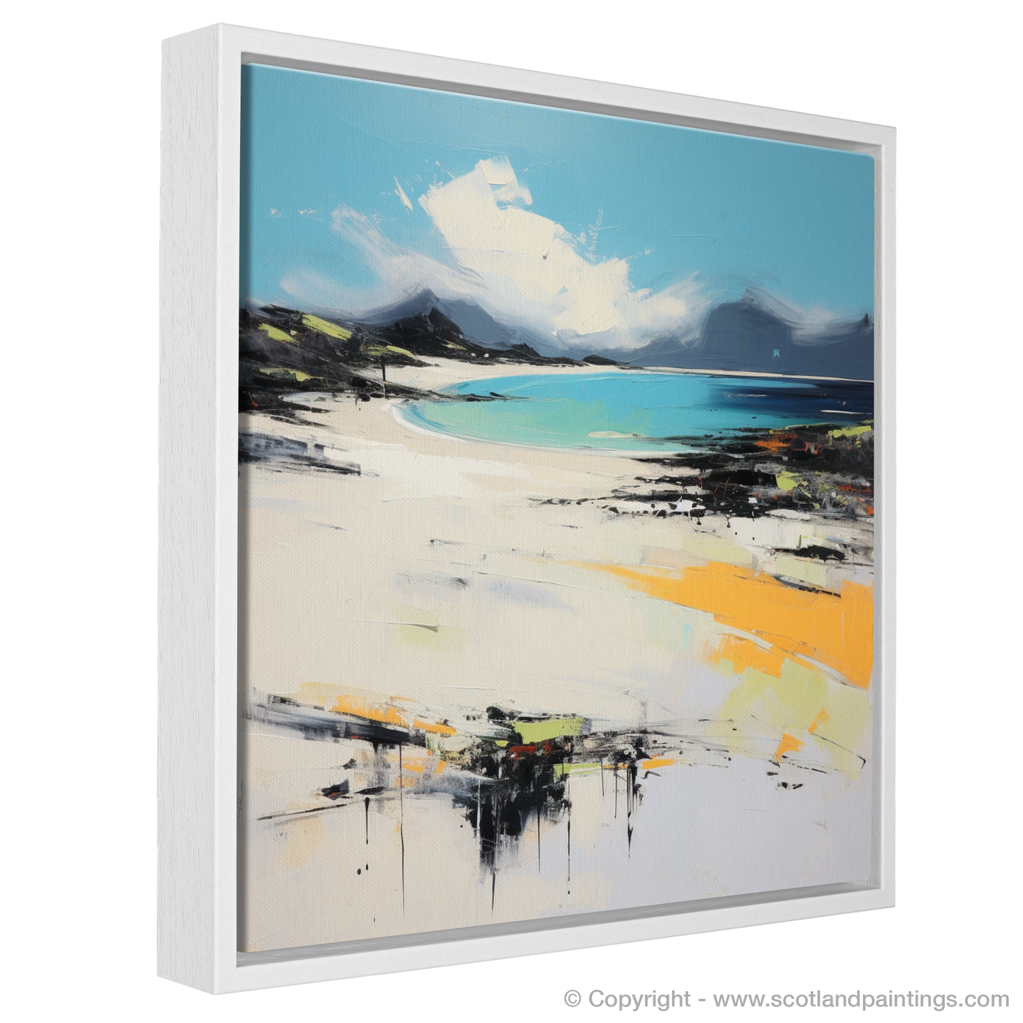 Painting and Art Print of Camusdarach Beach, Arisaig entitled "Abstract Essence of Camusdarach Beach".