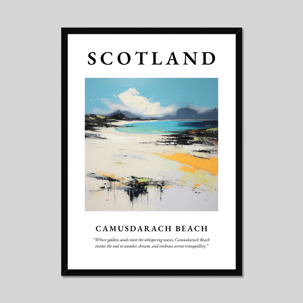 Poster of Camusdarach Beach, Scotland.