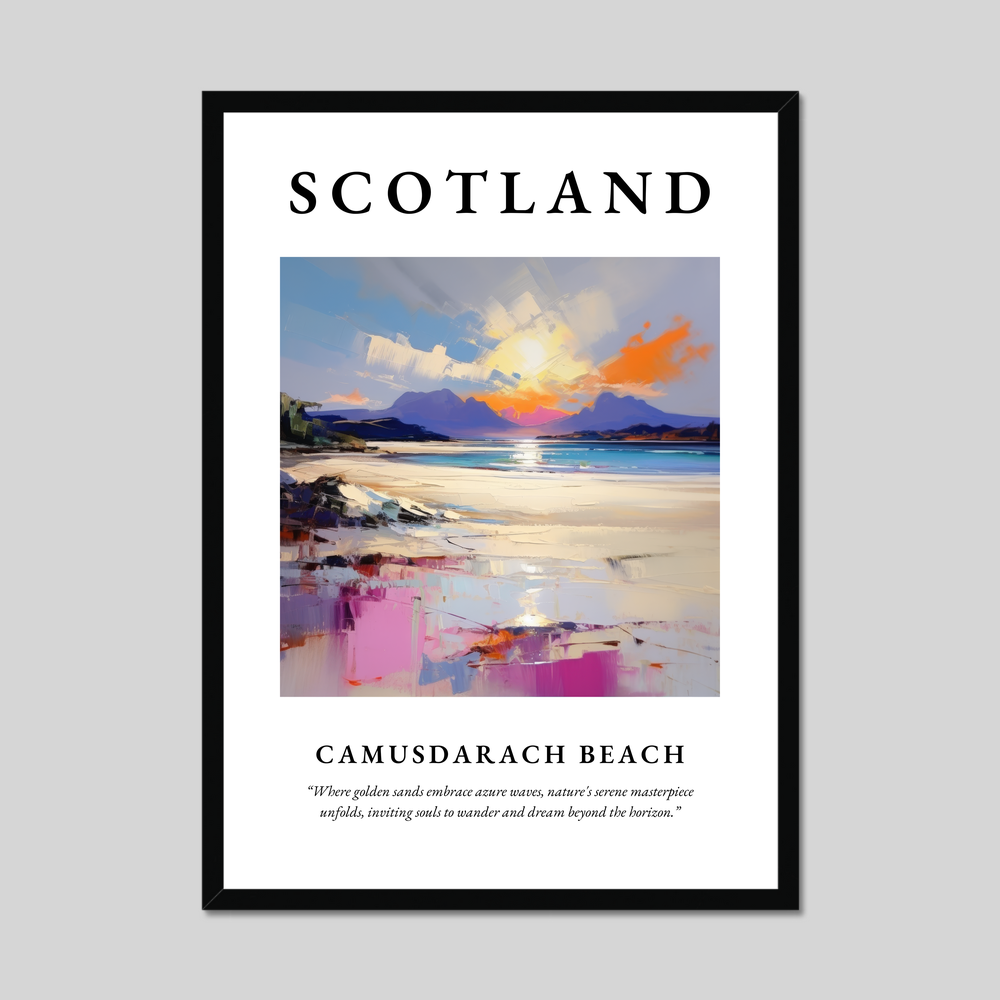 Poster of Camusdarach Beach, Scotland.