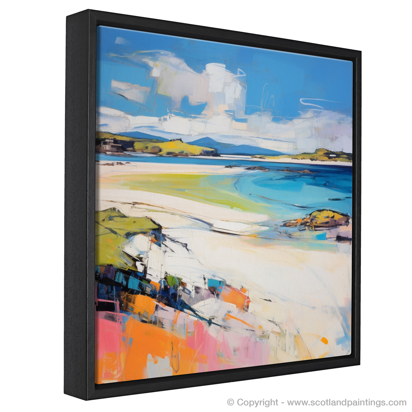 Painting and Art Print of Camusdarach Beach, Arisaig entitled "Abstract Rhapsody of Camusdarach Beach".