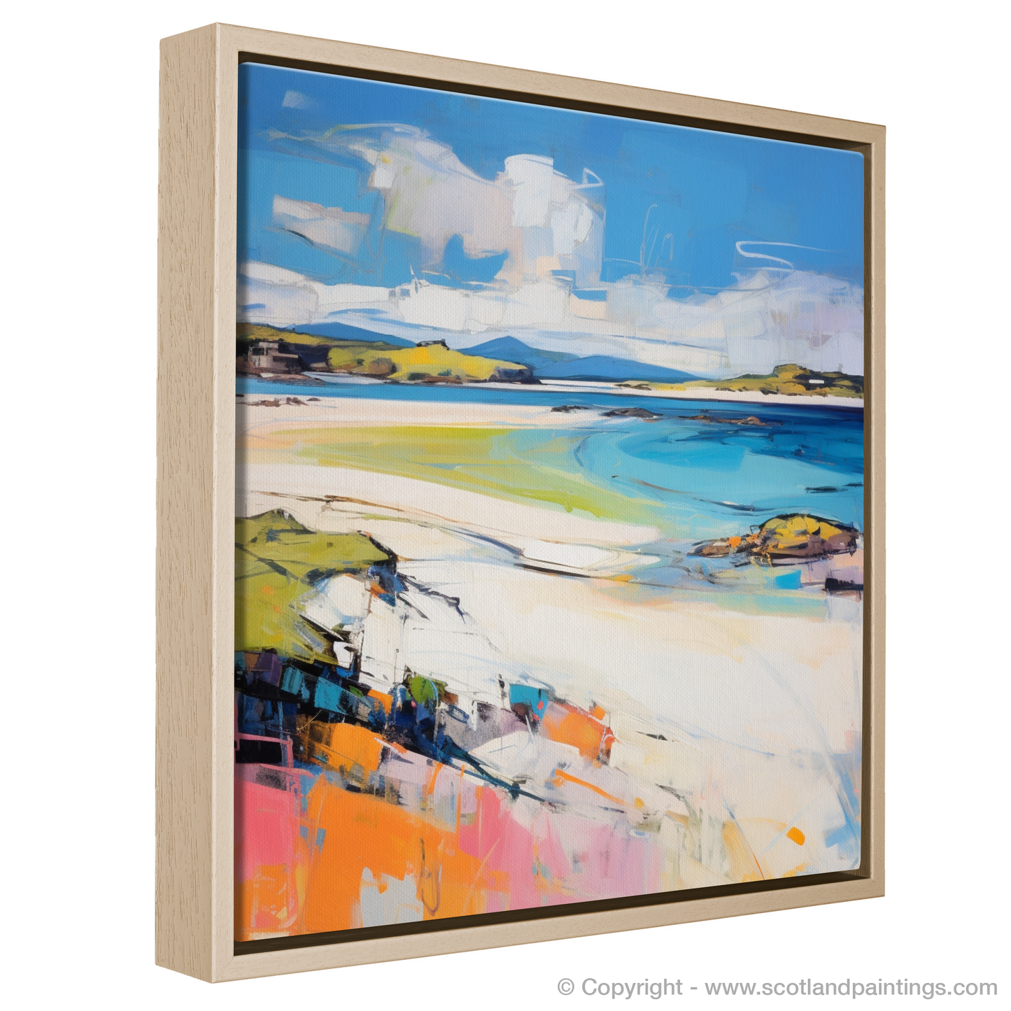 Painting and Art Print of Camusdarach Beach, Arisaig entitled "Abstract Rhapsody of Camusdarach Beach".