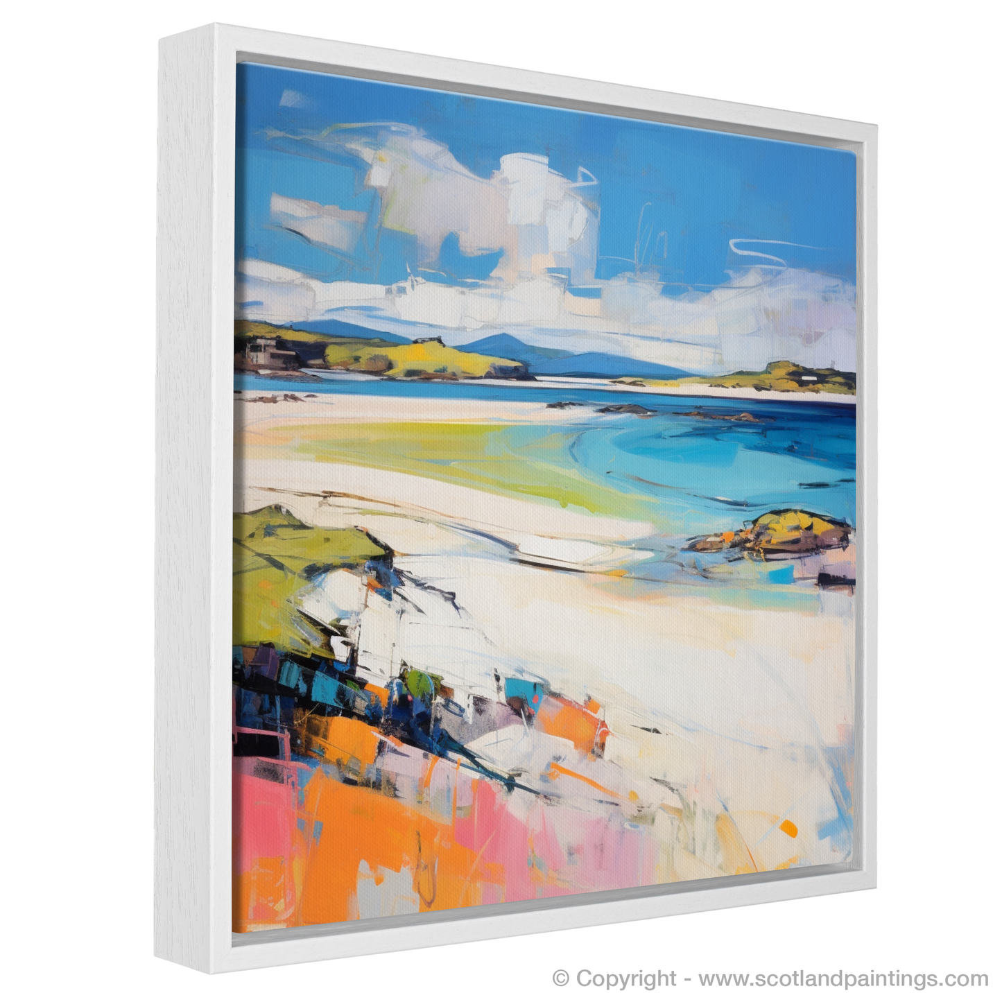 Painting and Art Print of Camusdarach Beach, Arisaig entitled "Abstract Rhapsody of Camusdarach Beach".