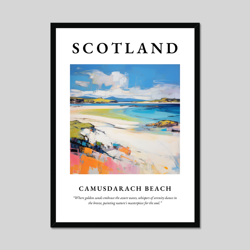 Poster of Camusdarach Beach, Scotland.