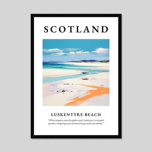 Poster of Luskentyre Beach, Scotland.