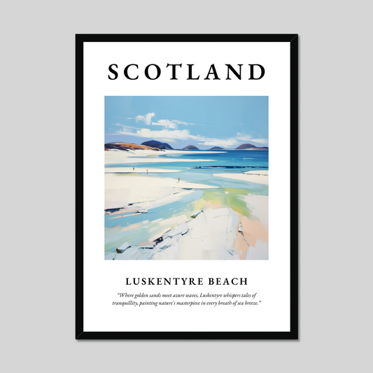 Poster of Luskentyre Beach, Scotland.