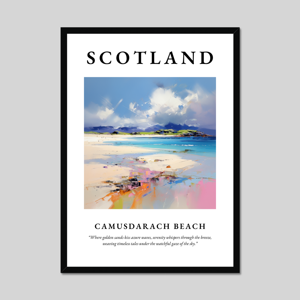 Poster of Camusdarach Beach, Scotland.