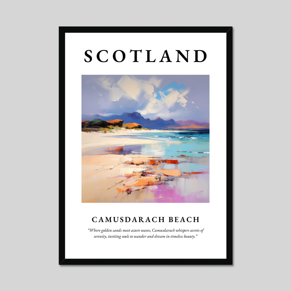 Poster of Camusdarach Beach, Scotland.