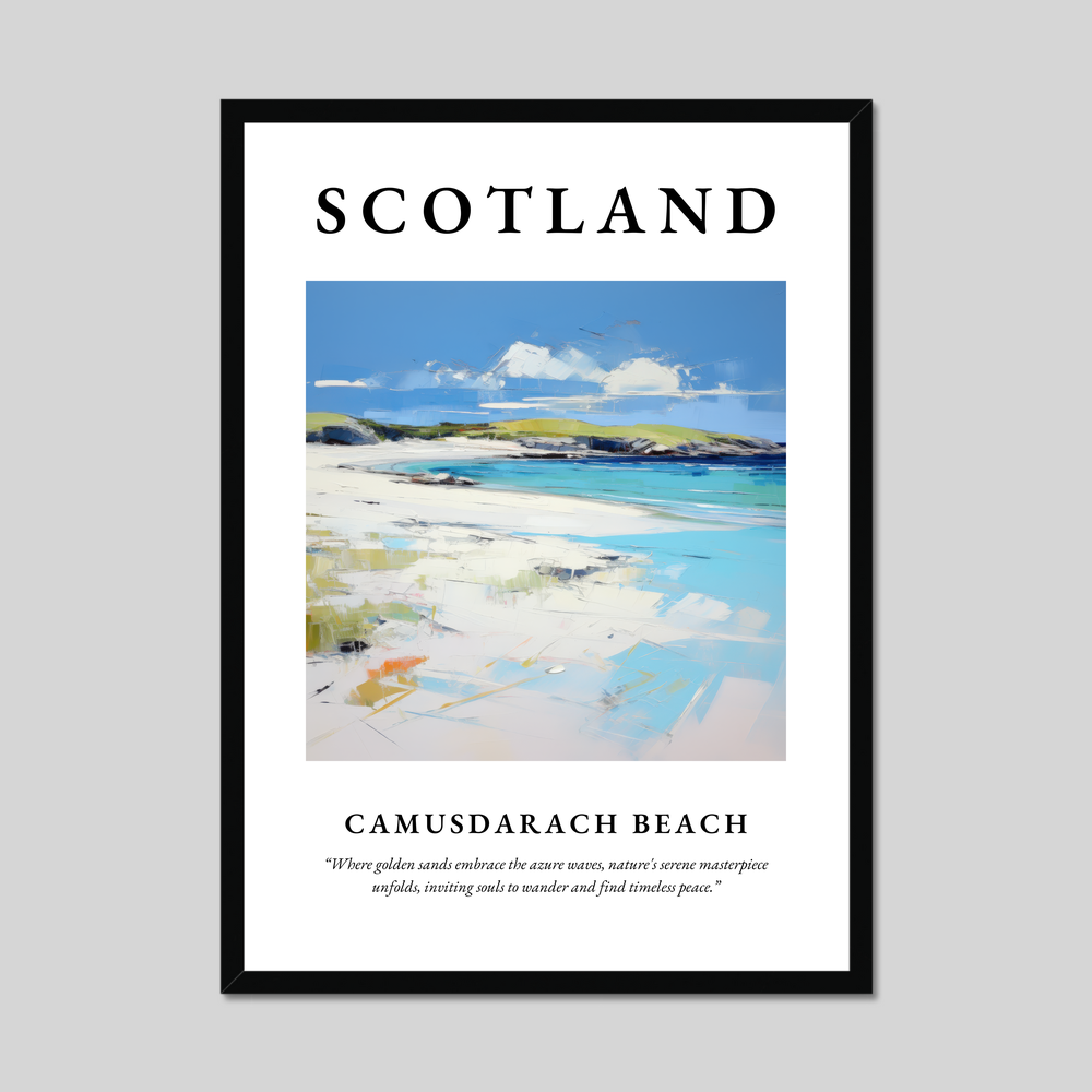 Poster of Camusdarach Beach, Scotland.