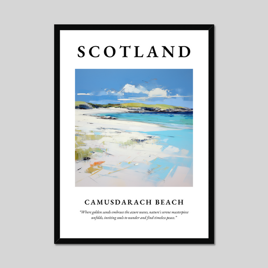 Poster of Camusdarach Beach, Scotland.