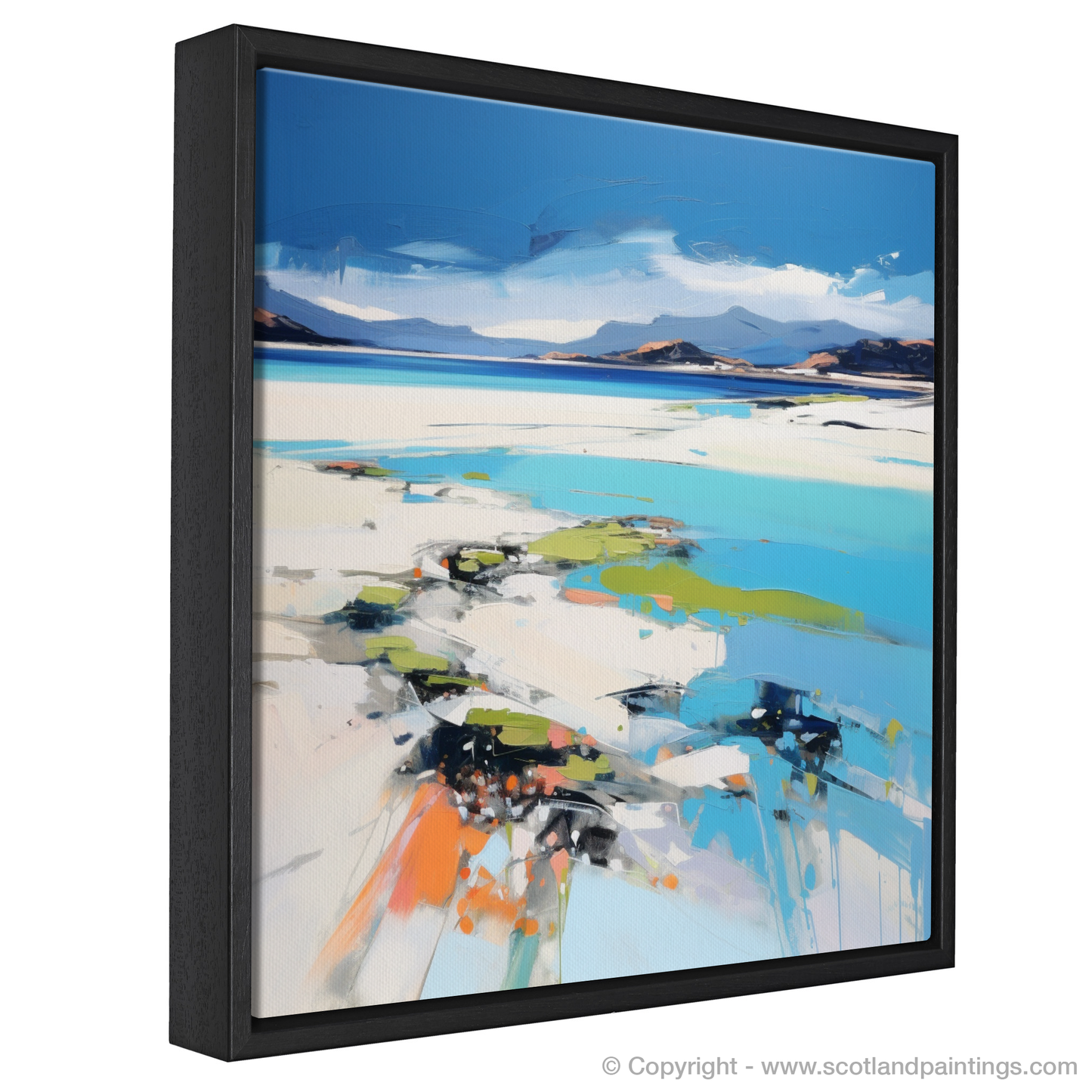 Painting and Art Print of Camusdarach Beach, Arisaig. Vibrant Shores of Camusdarach Beach.