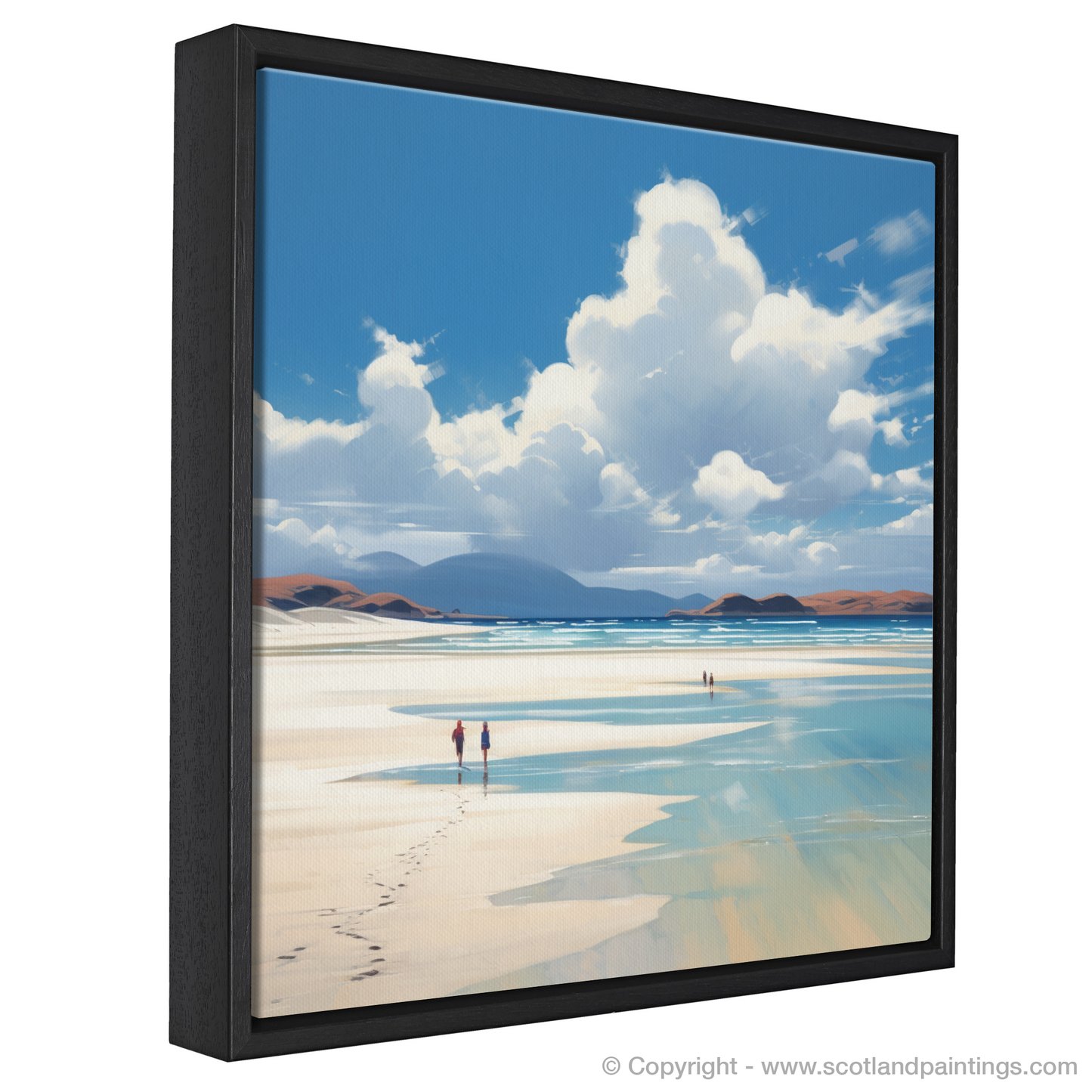 Painting and Art Print of Luskentyre Beach, Isle of Harris entitled "Luskentyre Sands: A Scottish Coastal Gem".