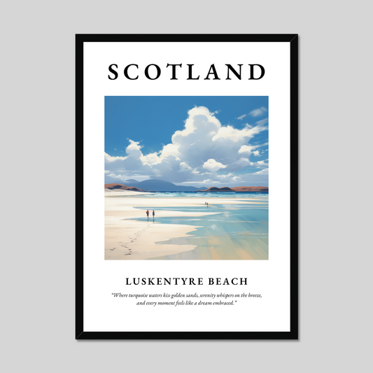 Poster of Luskentyre Beach, Scotland.