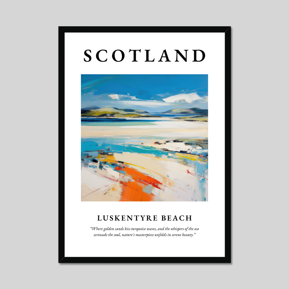 Poster of Luskentyre Beach, Scotland.