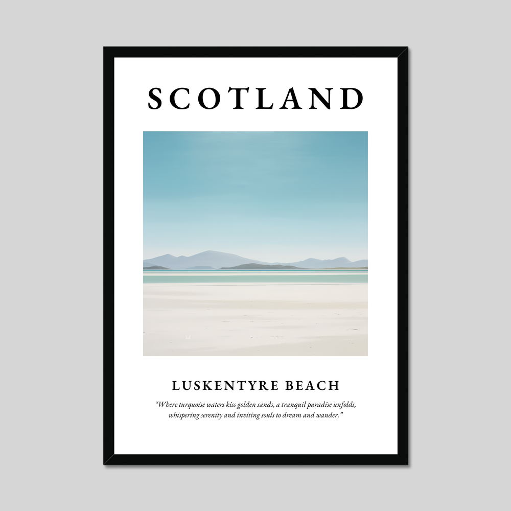 Poster of Luskentyre Beach, Scotland.