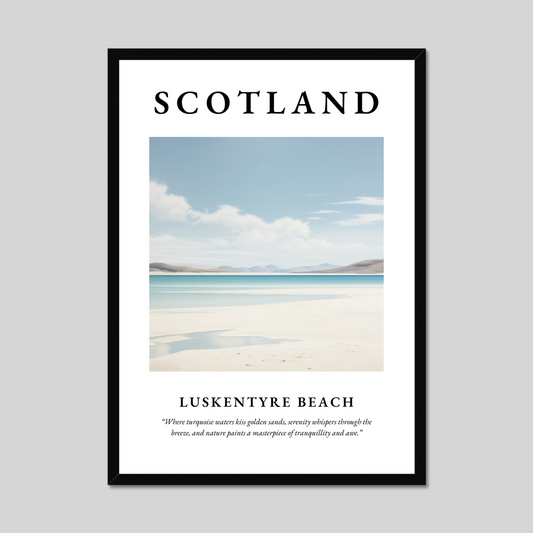 Poster of Luskentyre Beach, Scotland.