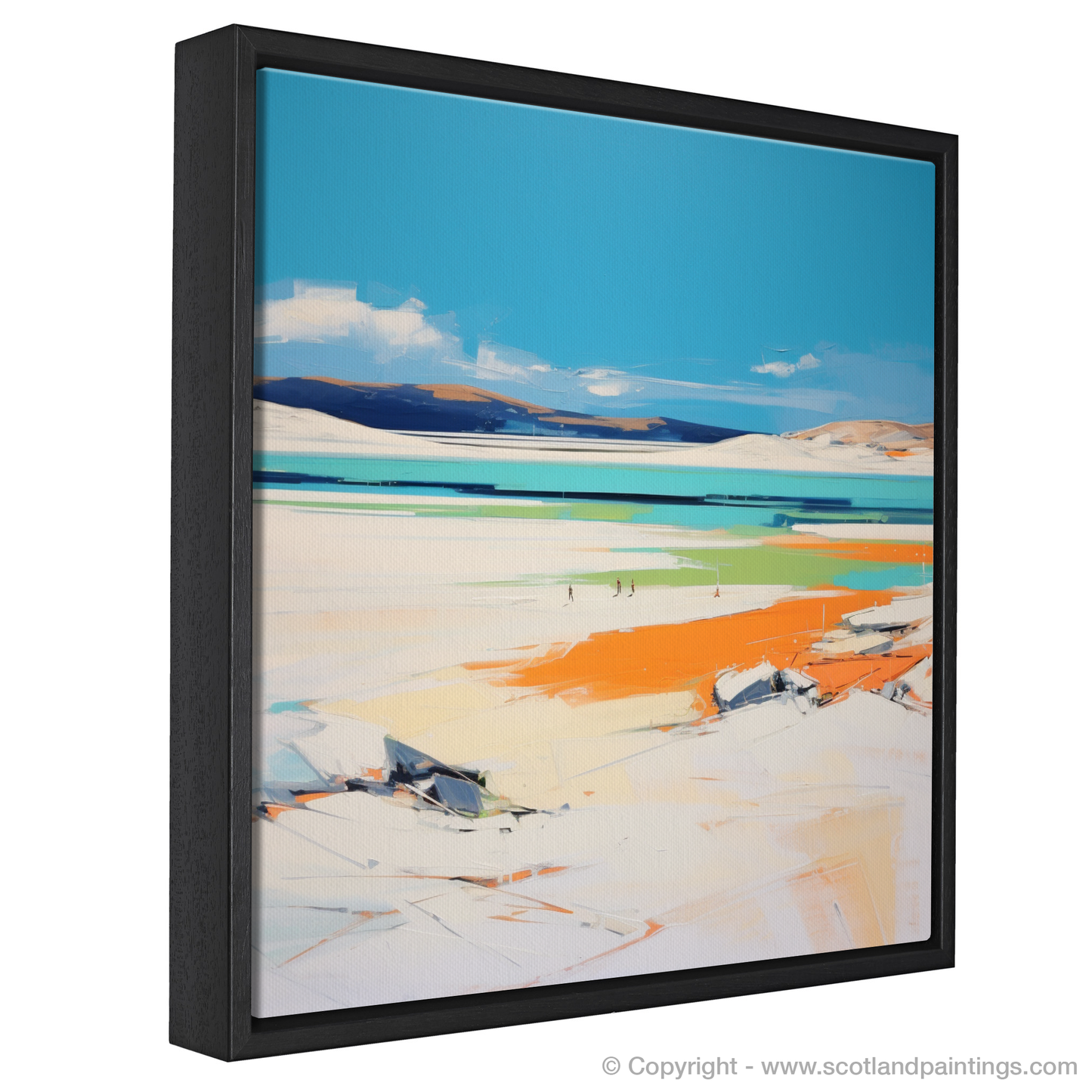 Painting and Art Print of Luskentyre Beach, Isle of Harris entitled "Luskentyre Beach: A Contemporary Tribute to Isle of Harris Splendour".
