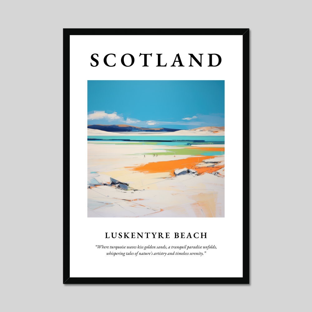 Poster of Luskentyre Beach, Scotland.