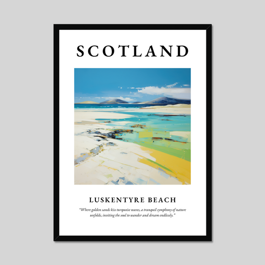 Poster of Luskentyre Beach, Scotland.