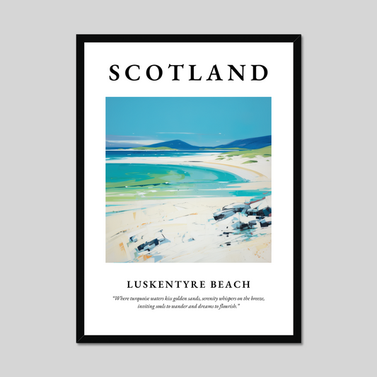 Poster of Luskentyre Beach, Scotland.