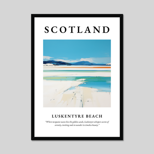 Poster of Luskentyre Beach, Scotland.