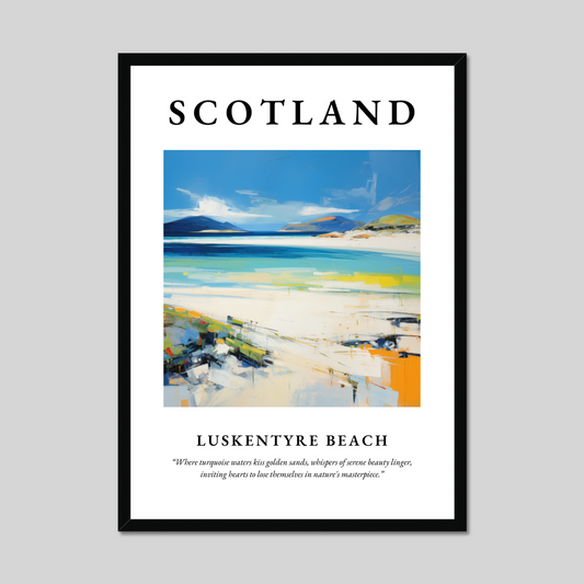 Poster of Luskentyre Beach, Scotland.