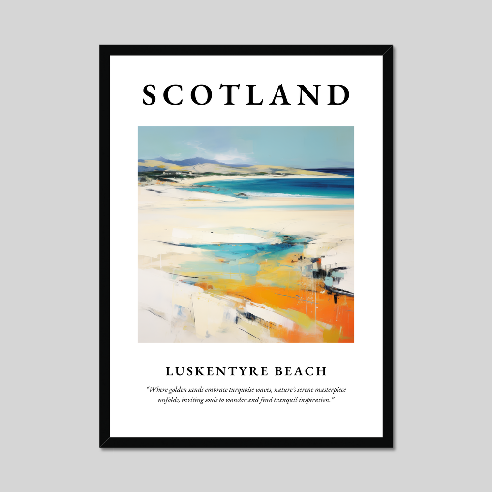 Poster of Luskentyre Beach, Scotland.